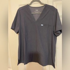 Lago Grey Scrub Top and Bottoms